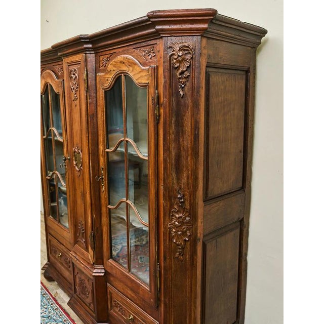 19th Century Carved Liège Oak Bookcase For Sale - Image 6 of 12
