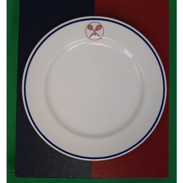 Sz: 8 1/4"D *R&TC book sold separately* Vintage 1980 Racquet & Tennis Club ("R&T") of NYC 8 1/4" Luncheon Plate. Made by...
