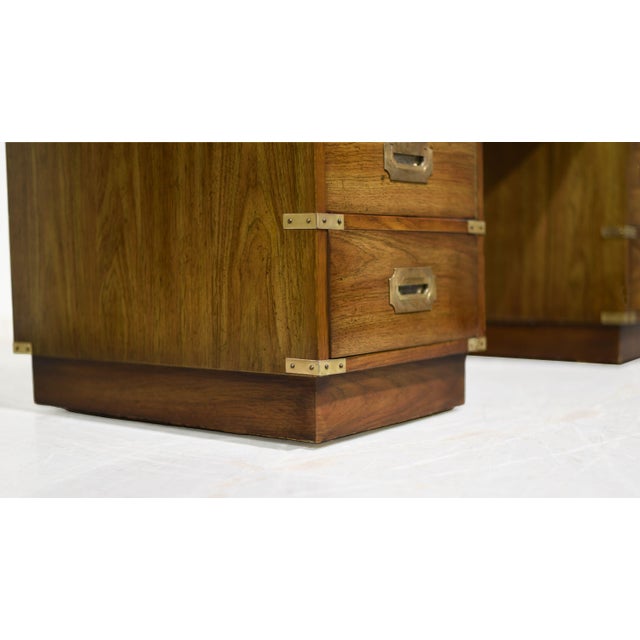 Mid Century Campaign Desk by Bernhardt Furniture For Sale - Image 12 of 15