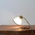 Brass Desk Lamp - 1950s Table Lamp - Mid-Century Materials: Brass - Plastic Shade Dimensions: 16 x 28 cm, height: 20 cm...