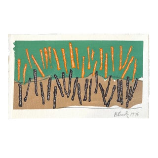 Barbara Beck 1996 Abstract Monoprint - Signed/Dated For Sale