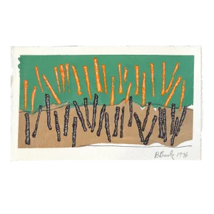 Barbara Beck 1996 Abstract Monoprint - Signed/Dated