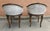 Pair Régence Style Fruitwood and Upholstered Swivel Bergere Chairs For Sale - Image 4 of 8