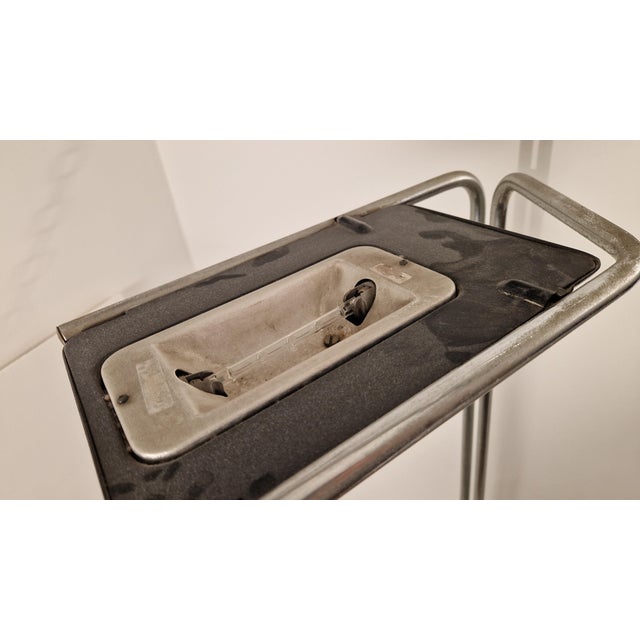 Mid-Century Modern Chrome Halogen Floor Lamp with Black Marble Base, 1970s For Sale - Image 3 of 11