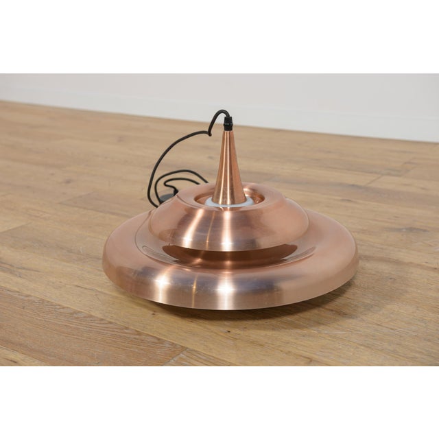 Copper Mid-Century Pendant Lamp, Denmark, 1960s For Sale - Image 8 of 15