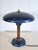 Industrial Blue Mushroom Desk Light in Aluminium and Copper, Germany, 1950s For Sale - Image 6 of 16