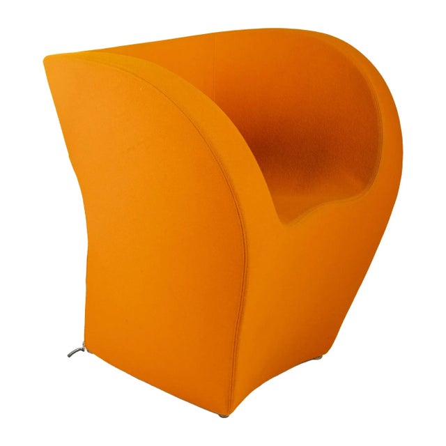 Mid-Century Modern Orange Little Albert Armchair by Ron Arad for Moroso For Sale - Image 3 of 10