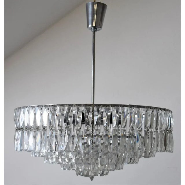 Ceiling Lamp in Crystal Glass, 1960s For Sale - Image 6 of 8
