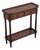 Theodore Alexander 2 Tier Leather Wrapped Console Table For Sale