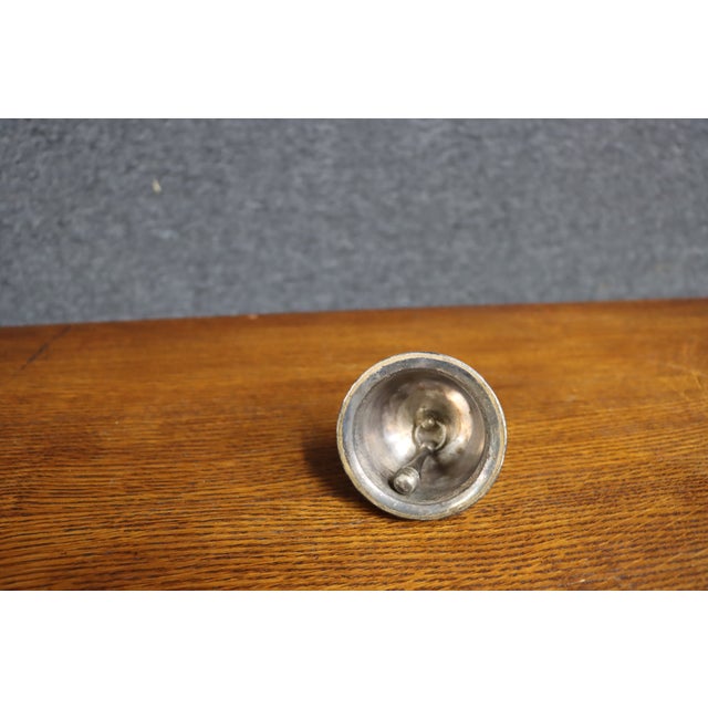 Gorham Silver Plate Ornate Floral Repoussé Bell For Sale - Image 12 of 12