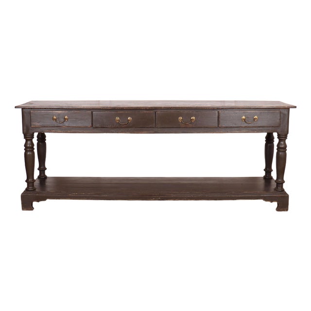English Painted Potboard Dresser Base For Sale