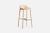 White oak mono bar stool by Kasper Nyman. Materials: plywood with oak veneer. Dimensions: D 44.7 x W 43.7 x H 87.6 cm. The...
