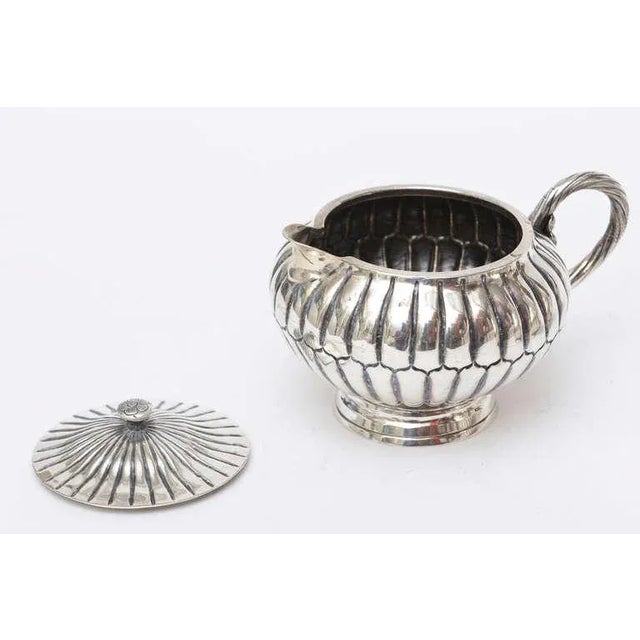 1940s Vintage Hallmarked Sanborn Sterling Silver Mid Century Modern Tea/Coffee Service Set 3 For Sale - Image 5 of 9