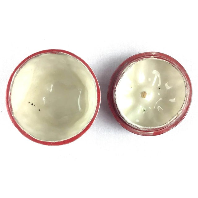 Vintage 1960s Strawberry Covered Container For Sale - Image 4 of 11