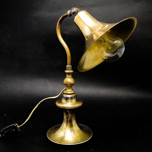 Industrial Art Deco Industrial Table Lamp, Germany, 1930s For Sale - Image 3 of 12