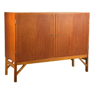 Vintage Teak & Oak Cabinet by Borge Mogensen For Sale