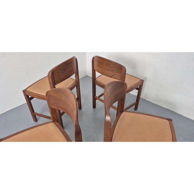 Danish Modern Teak and Leather Dining Chairs by Mikael Laursen, 1970s, Set of 4 For Sale - Image 13 of 18