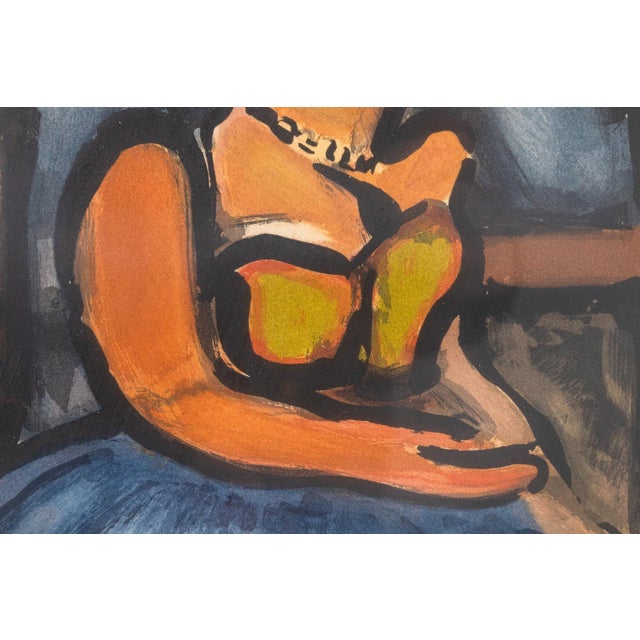 Georges Rouault Madame Louison 1935 Etching Color Aquatint Signed in Plate For Sale - Image 4 of 6