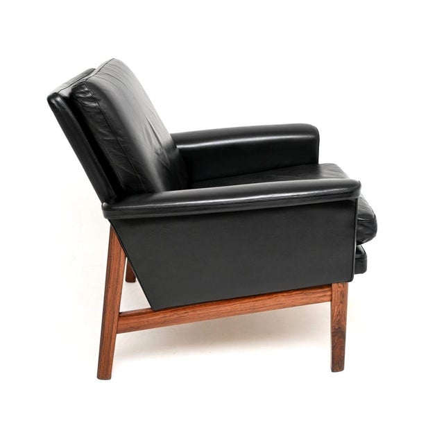 1960s Vintage Danish Leather Armchair by Finn Juhl for France & Søn, 1960s For Sale - Image 5 of 13