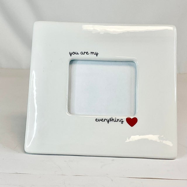 Contemporary 1990s Vintage Contemporary ‘You Are My Everything’ Valentine Picture Frame. For Sale - Image 3 of 10