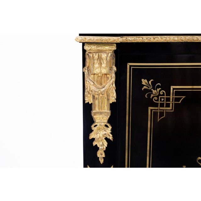 Black Napoleon Style Secretary, France, 1870s For Sale - Image 8 of 13