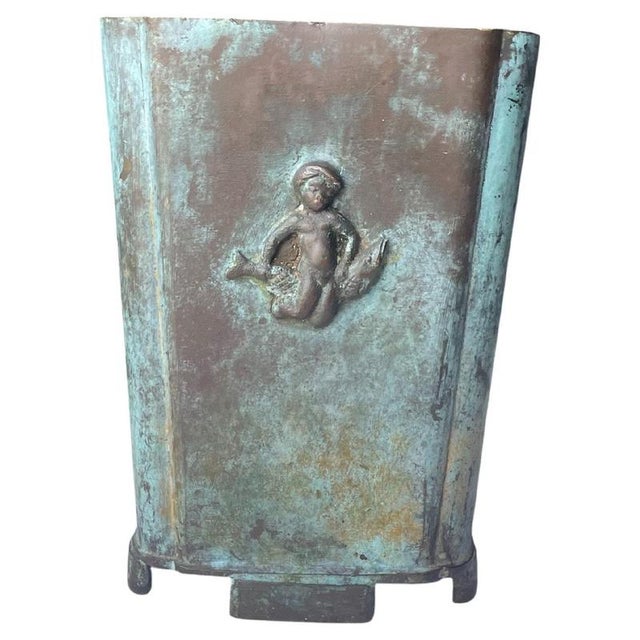 Swedish Verdigris Bronze Vase attributed to GAB Guldsmedsaktiebolaget, 1930s For Sale - Image 9 of 9