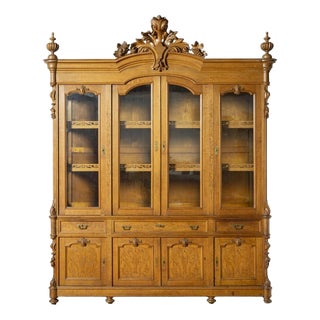 19th Century Henry II China Cabinet For Sale