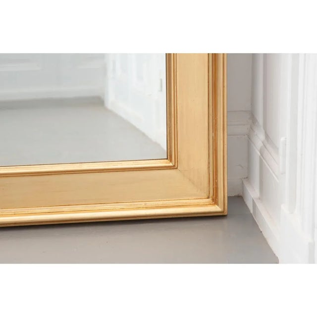 Recently handmade mirror with new glass plate from Florence, Italy. The gold finish is unique in that it was applied using...