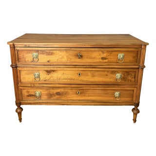 Louis XVI Chest of Drawers in Light Walnut For Sale