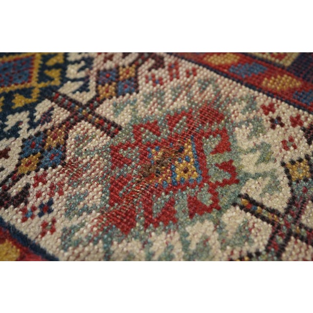Antique Qashqai Rug 4'5'' x 7'7'' For Sale - Image 9 of 12