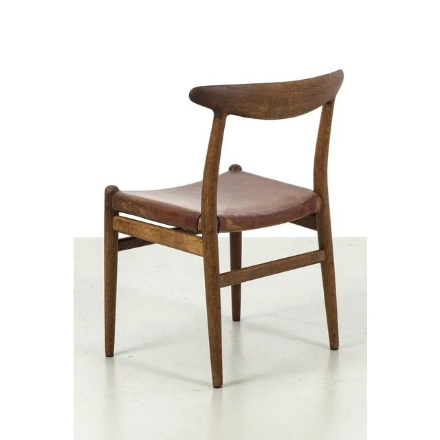 Oak Dining Chairs by Hans J. Wegner, Set of 6 For Sale - Image 4 of 12