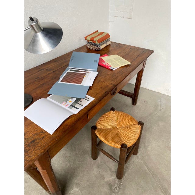 Brown Oak Farm Table, 18th Century For Sale - Image 8 of 18