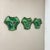 Sputnik Green Ceramic Wall Lights attributed to Pan Ceramics, Germany, 1970s, Set of 3 For Sale - Image 3 of 16