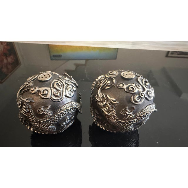 L’Objet Spice Jewels Dragon Phoenix Salt/Pepper Shakers For Sale In Los Angeles - Image 6 of 11