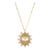 Medallion Diamond Evil Eye Necklace in 18k Yellow Gold- Gift for Christmas For Sale