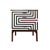 Polish Chest of Drawers with Op Art Motif, 1970s For Sale - Image 11 of 11