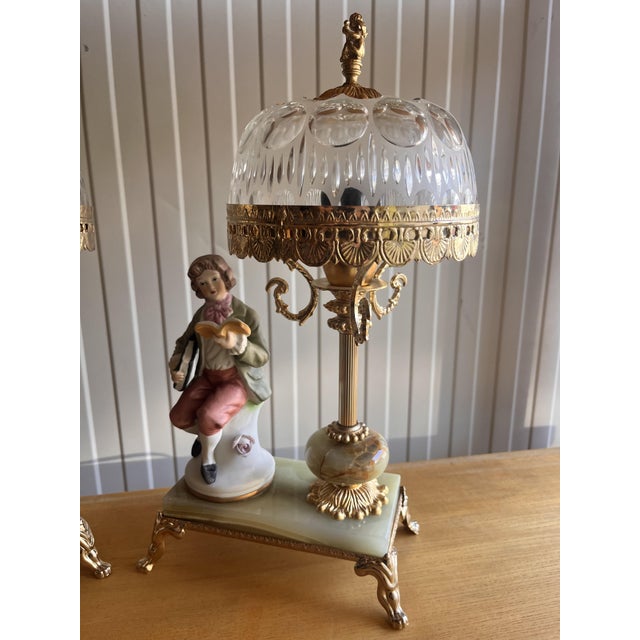 20th Century Ceramic Lamps, Set of 2 For Sale - Image 4 of 11