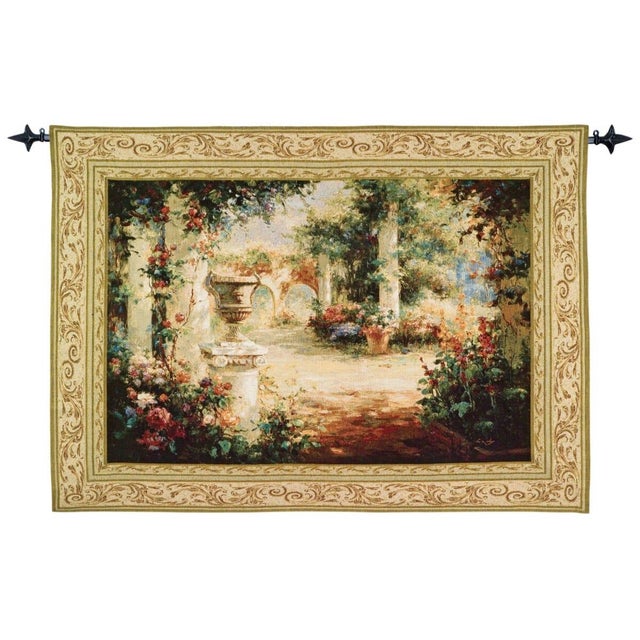This beautiful tapestry is woven on a jacquard loom by skilled weavers, keeping alive the centuries old tradition of...