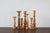 Scandinavian Wooden Candleholders, Set of 7 For Sale - Image 3 of 3