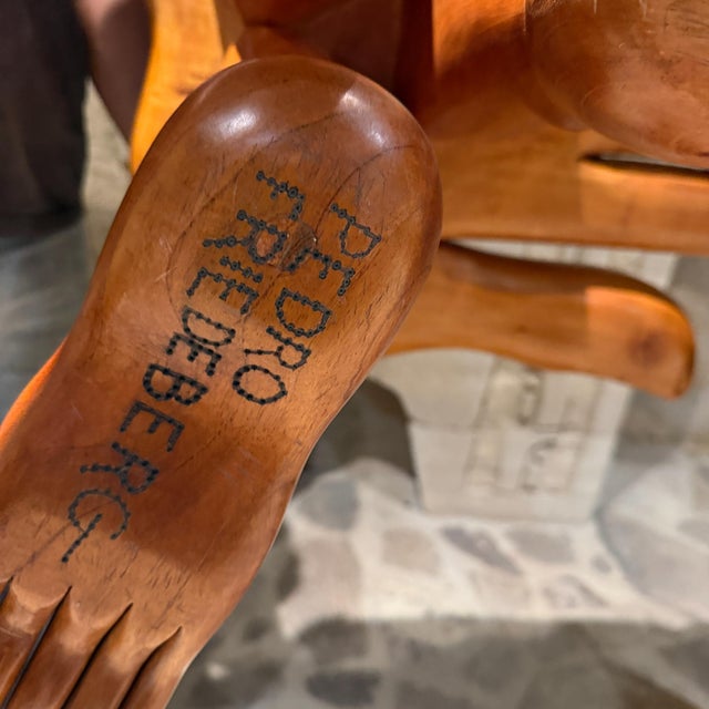Surrealist Hand-Foot Occasional Table in Mahogany by Pedro Friedeberg For Sale - Image 9 of 11