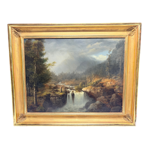 James Hope (American, 1818–1892) “Castleton Falls, Castleton, Vermont,” 1856 O/C