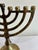 Mid-Century Modern Vintage Brass Hanukkah Menorah With Nine Candle Holders For Sale - Image 3 of 15