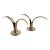 Pair of Vintage 1950s Yastad Metall Mid-Century Brass Candlestick Holders For Sale