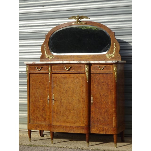 Elegant buffet from the napoleon iii era. Crafted from high-end, luxurious materials in the louis xvi style. made of solid...