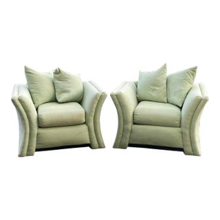 1980's Modern Royal Lounge Co. Lounge Chairs - a Pair For Sale