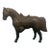 Mid-Century Western Cast Metal Saddled Carnival Horse Figurine For Sale