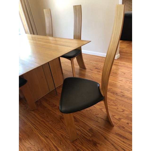 1980s Vintage Furniture Makers Danish Control Dining Table & 6 Chairs