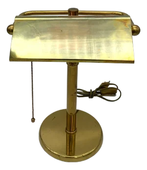 Brass Table Lamp, Italy, 1970s