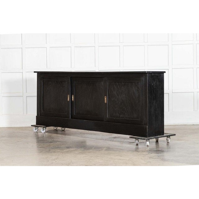 Large French Ebonised Fruitwood Dresser Base, 19th Century For Sale - Image 6 of 17