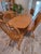 American Hunt Country Furniture Oak Dining Extension Table & Chairs For Sale - Image 3 of 12